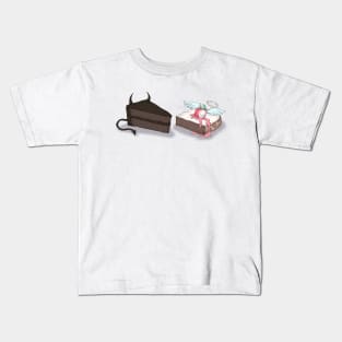 Devil's Food Cake vs Angel Food Cake Kids T-Shirt